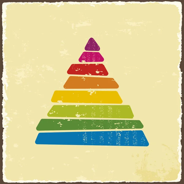 Banner en forma de triángulo. Ilustración vectorial . — Vector de stock
