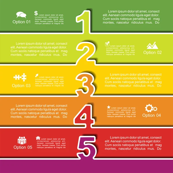 Infographic 디자인 서식 파일입니다. 벡터 일러스트 레이 션. — 스톡 벡터