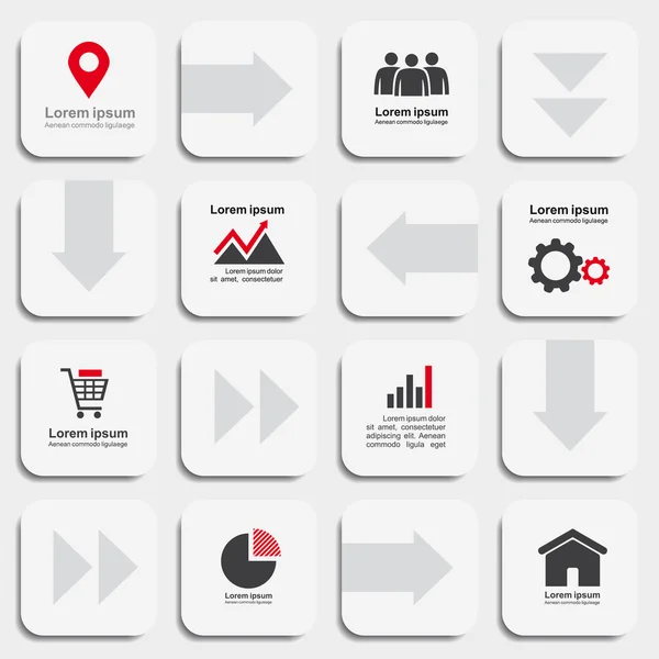 Plantilla de informe infográfico con lugar para su texto. Vector — Archivo Imágenes Vectoriales