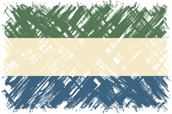 Sierra Leone Grunge Flagge. Vektorillustration. — Stockvektor