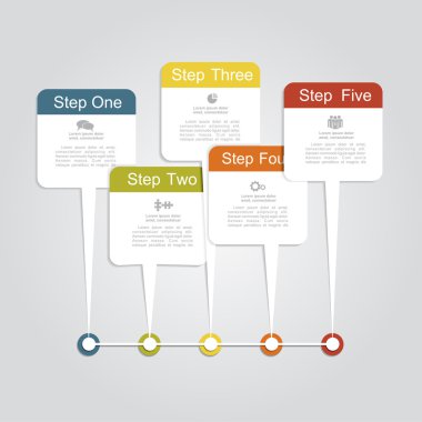 Infographic tasarım şablonu. vektör çizim.