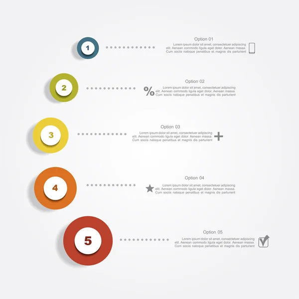 Modèle de conception infographique. Illustration vectorielle . — Image vectorielle