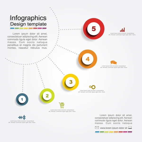 Modelo de Design Infográfico. Ilustração vetorial . — Vetor de Stock