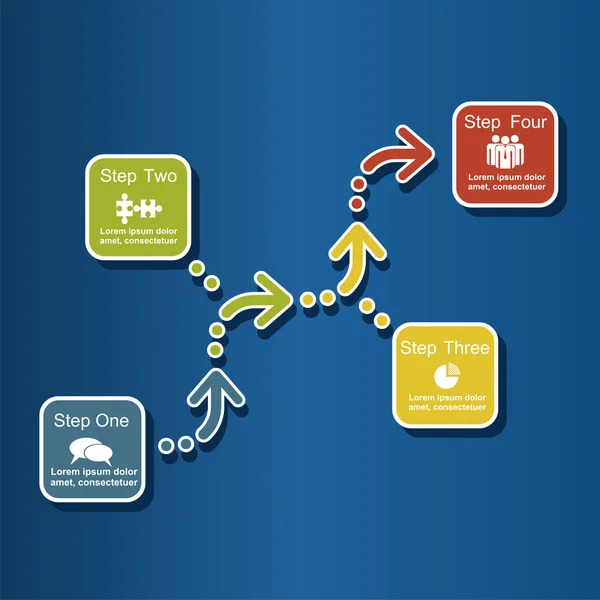 Modèle de conception infographique. Illustration vectorielle . — Image vectorielle