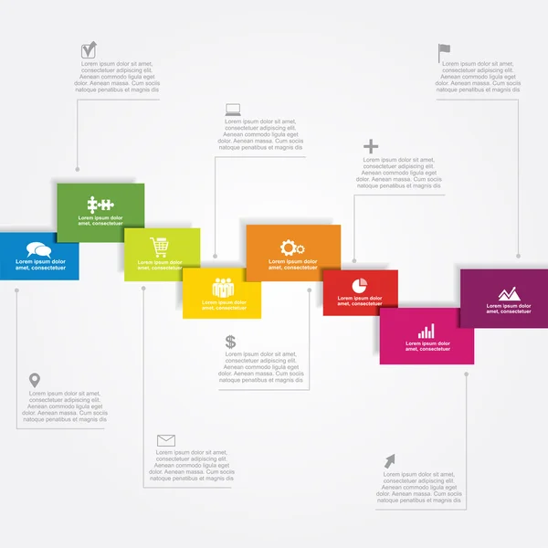 Modèle de conception infographique. Illustration vectorielle . — Image vectorielle