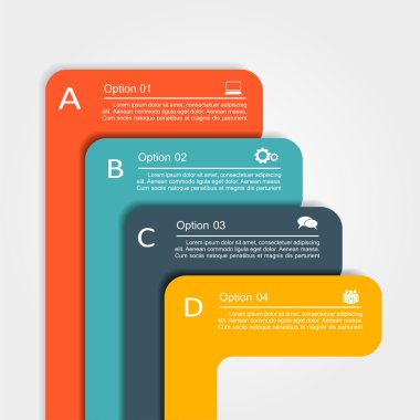 Afiş Infographic tasarım şablonu. Vektör çizim