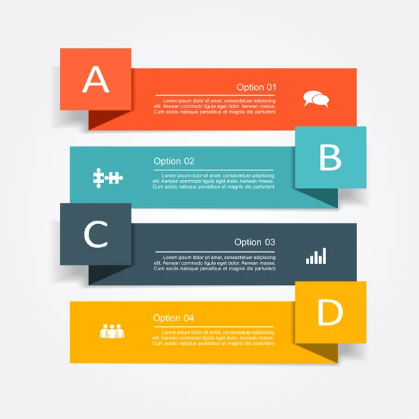 Banner Infografik-Design-Vorlage. Vektorillustration — Stockvektor