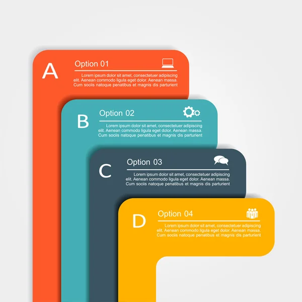 Afiş Infographic tasarım şablonu. Vektör çizim — Stok Vektör