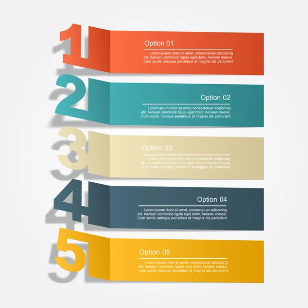 Modello di design infografico Banner. Illustrazione vettoriale — Vettoriale Stock