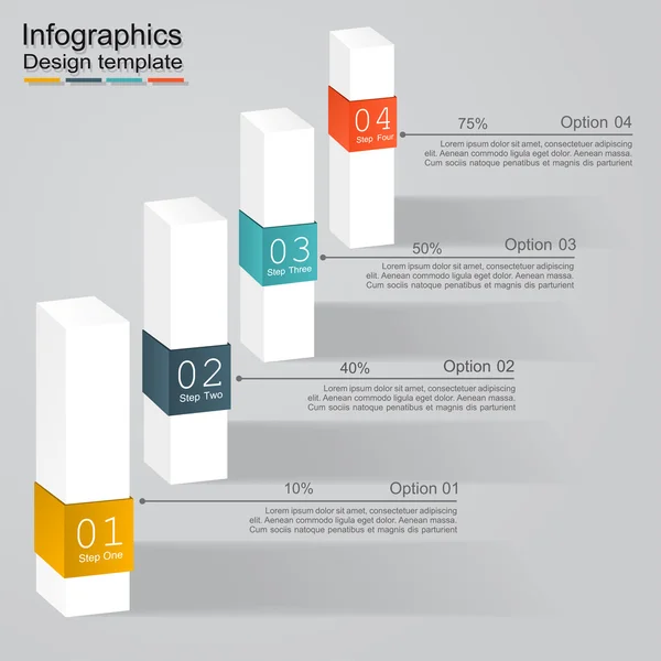 Banner Infografik-Design-Vorlage. Vektorillustration — Stockvektor