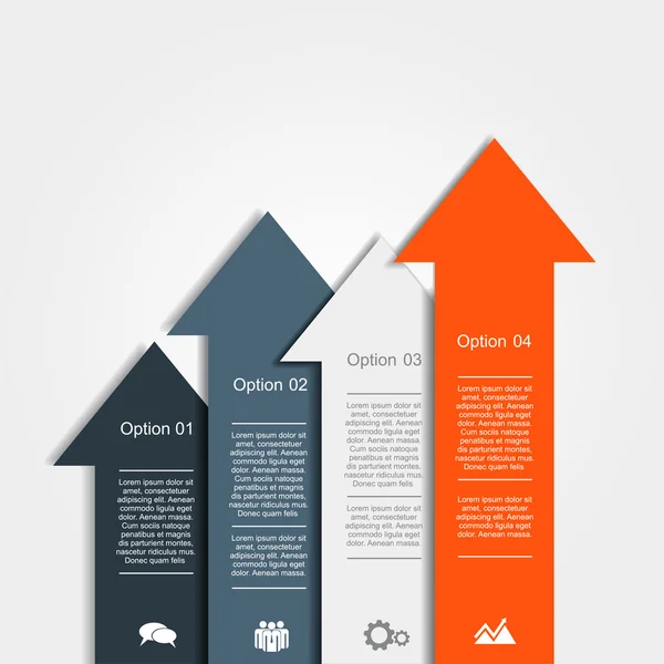 배너 infographic 디자인 서식 파일입니다. 벡터 일러스트 레이 션 — 스톡 벡터