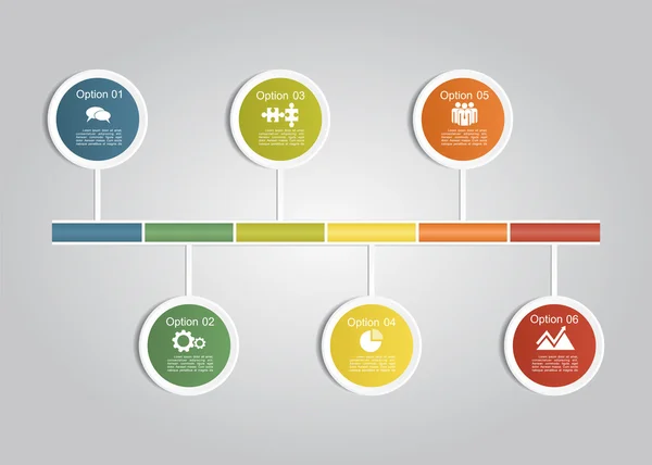 Modèle de conception infographique de bannière. Illustration vectorielle — Image vectorielle