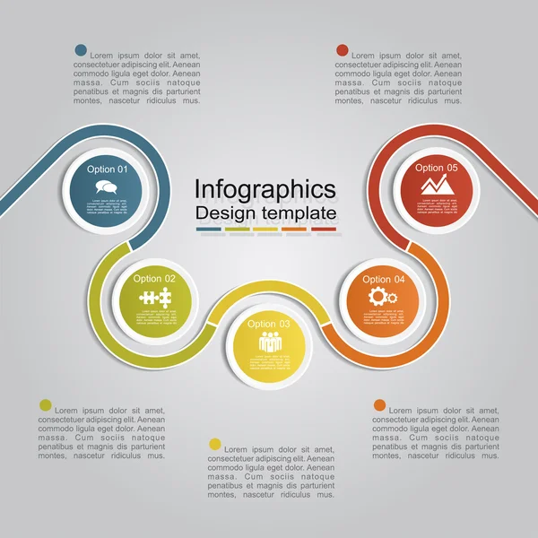 Modèle de conception infographique de bannière. Illustration vectorielle — Image vectorielle