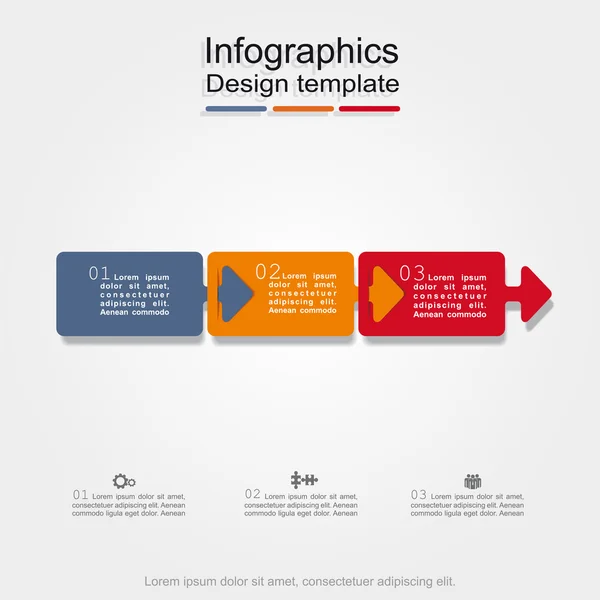 Sjabloon voor spandoek infographic ontwerp. Vectorillustratie — Stockvector