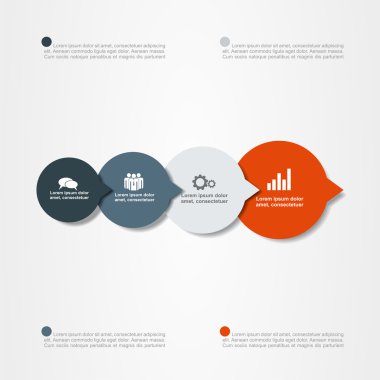 Afiş Infographic tasarım şablonu. Vektör çizim