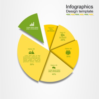 Afiş Infographic tasarım şablonu. Vektör çizim