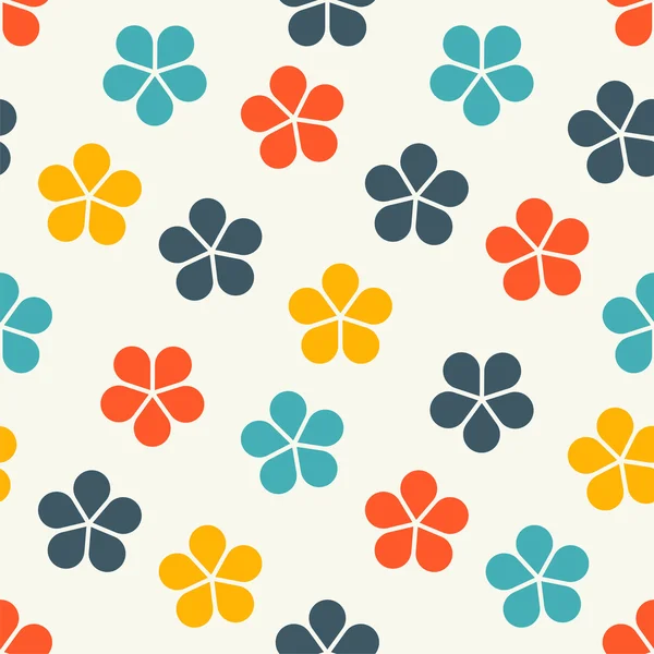 Floral Seamless Pattern Background. Illustration vectorielle . — Image vectorielle