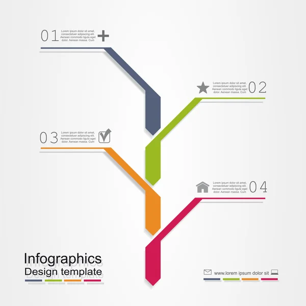 Plantilla de diseño infográfico de banner. Ilustración vectorial . — Vector de stock