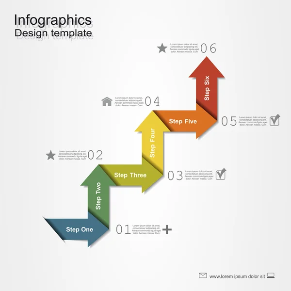 Sjabloon voor spandoek infographic ontwerp. Vectorillustratie. — Stockvector