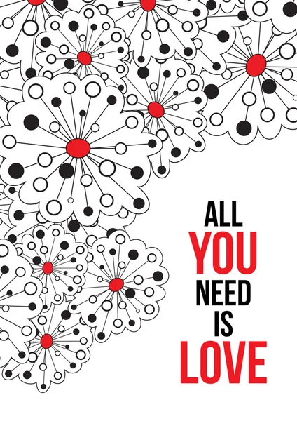 Все, що вам потрібно, це любов. — стоковий вектор