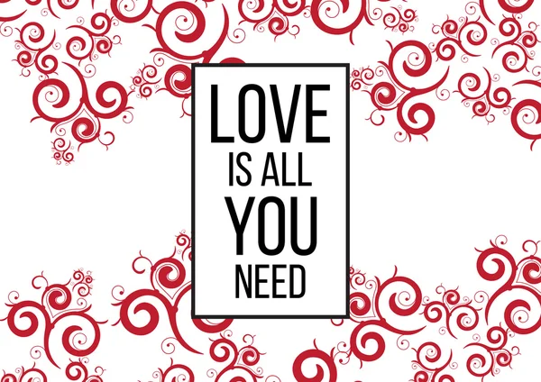 Ια αγάπη όλων που χρειάζεστε — Διανυσματικό Αρχείο