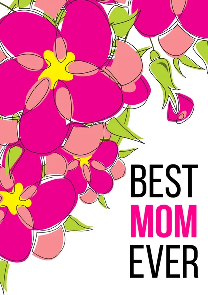 Meilleure maman de tous les temps — Image vectorielle