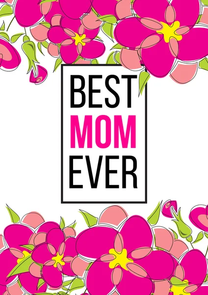 Meilleure maman de tous les temps — Image vectorielle