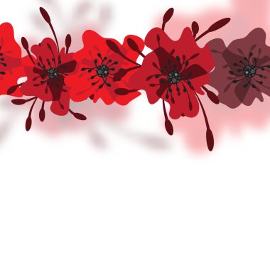 Kırmızı çiçek arka plan