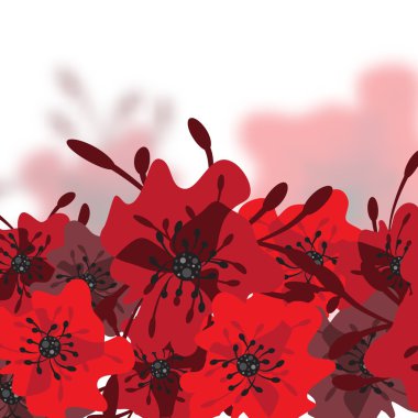 Kırmızı çiçek arka plan