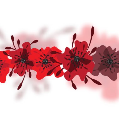 Kırmızı çiçek arka plan