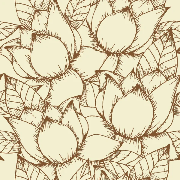 Fondo floral sin costuras — Archivo Imágenes Vectoriales