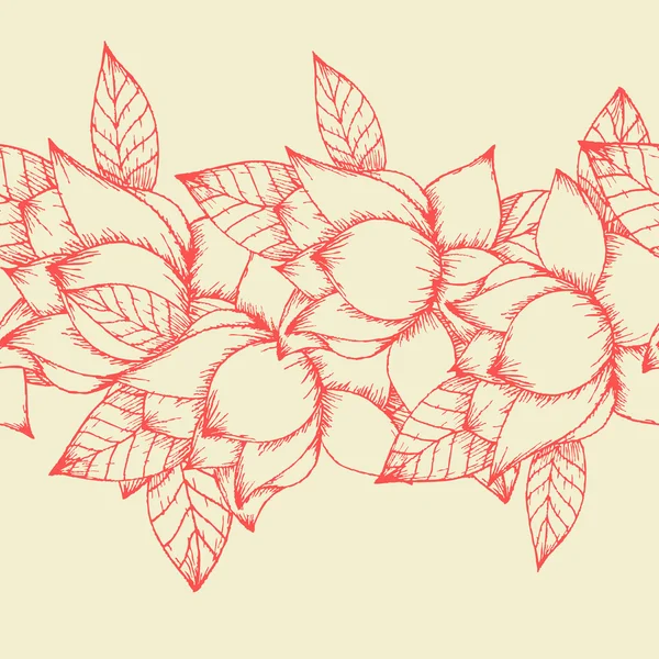 Fond floral sans couture — Image vectorielle