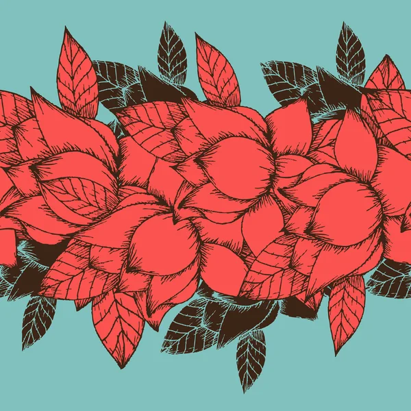 Fond floral sans couture — Image vectorielle