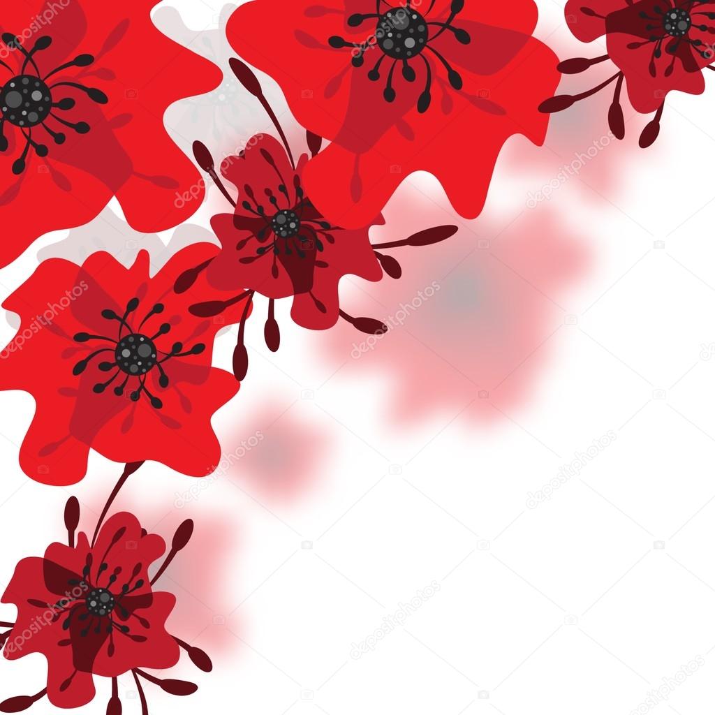 red flower background