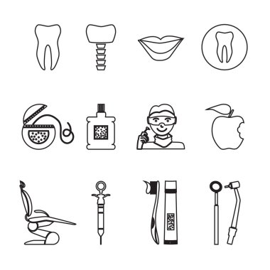 Diş simgeleri kümesi