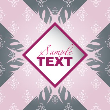 stilize çerçeve çiçek