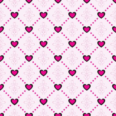 Pembe kalpler pürüzsüz desen