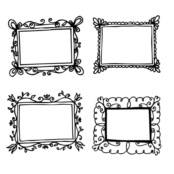 Frames in zwart-wit — Stockvector