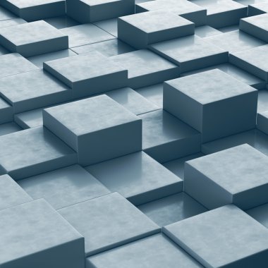 Küpler ile soyut arkaplan
