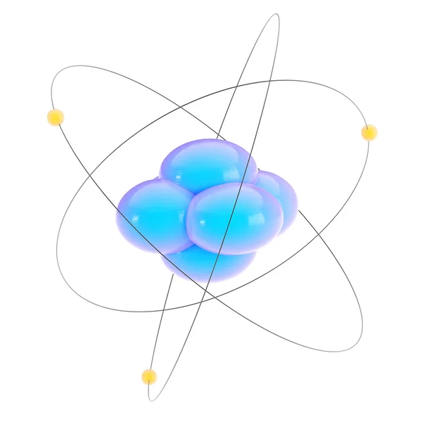 Абстрактное изображение атома — стоковое фото