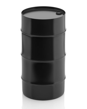 Beyaz arka plan üzerinde izole petrol varil