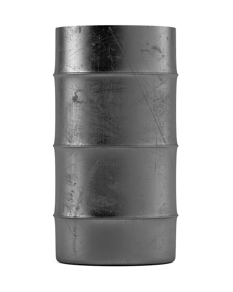 Barril de óleo isolado sobre fundo branco — Fotografia de Stock