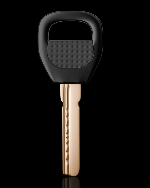 Key on black background — Stock Photo, Image