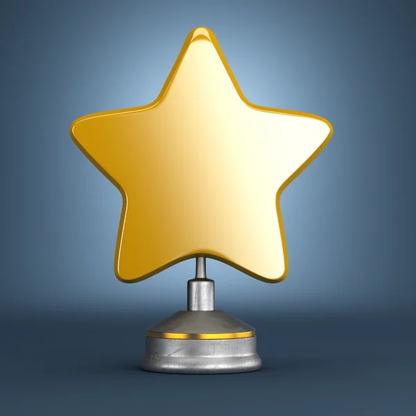 Golden star-onderscheiding — Stockfoto