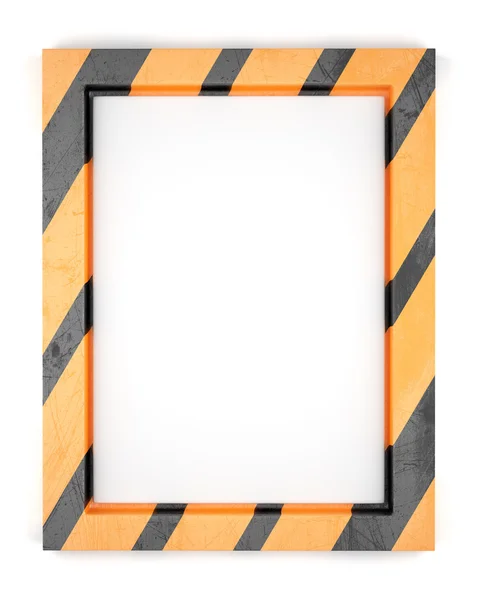 Blank striped metal frame — Stock Photo, Image