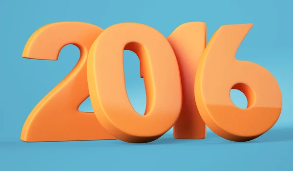 2016-os újévi számjegyek — Stock Fotó