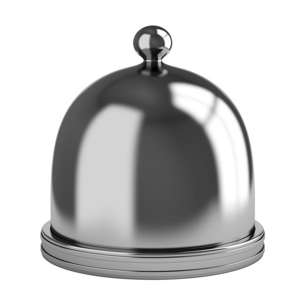 Metal dome isolated on white background