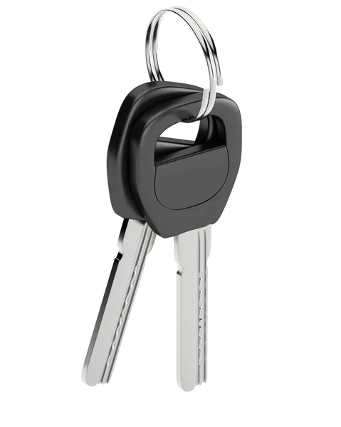 Two keys isolated on white background — Stock Photo, Image
