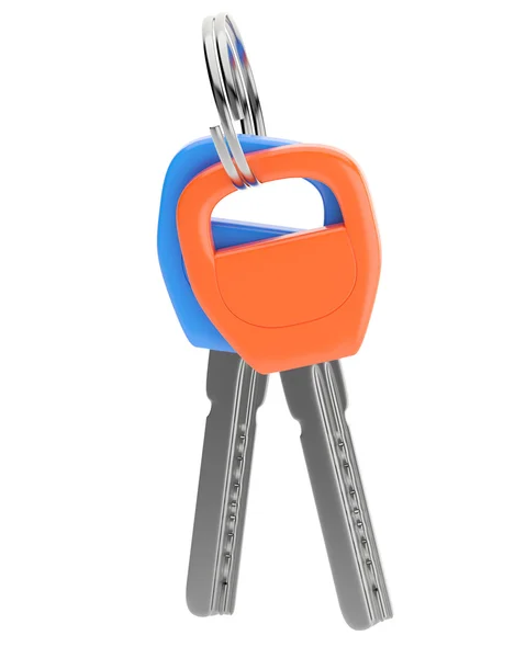 Orange and blue keys — Stock Photo, Image