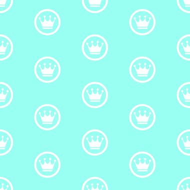 Prenses Kusursuz Desensiz Arkaplan Vektör İllüstrasyonu